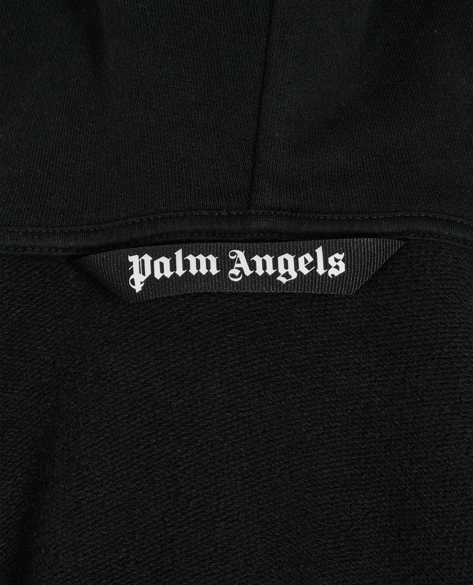 Palm Angels Logo Hoodie, &pound;150, Clothing, Black, Cotton, Other view