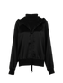 Palm Angels Mock-Neck Hoodie, &pound;120, Clothing, Black, Polyester, Front view