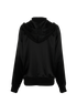 Palm Angels Mock-Neck Hoodie, &pound;120, Clothing, Black, Polyester, Back view