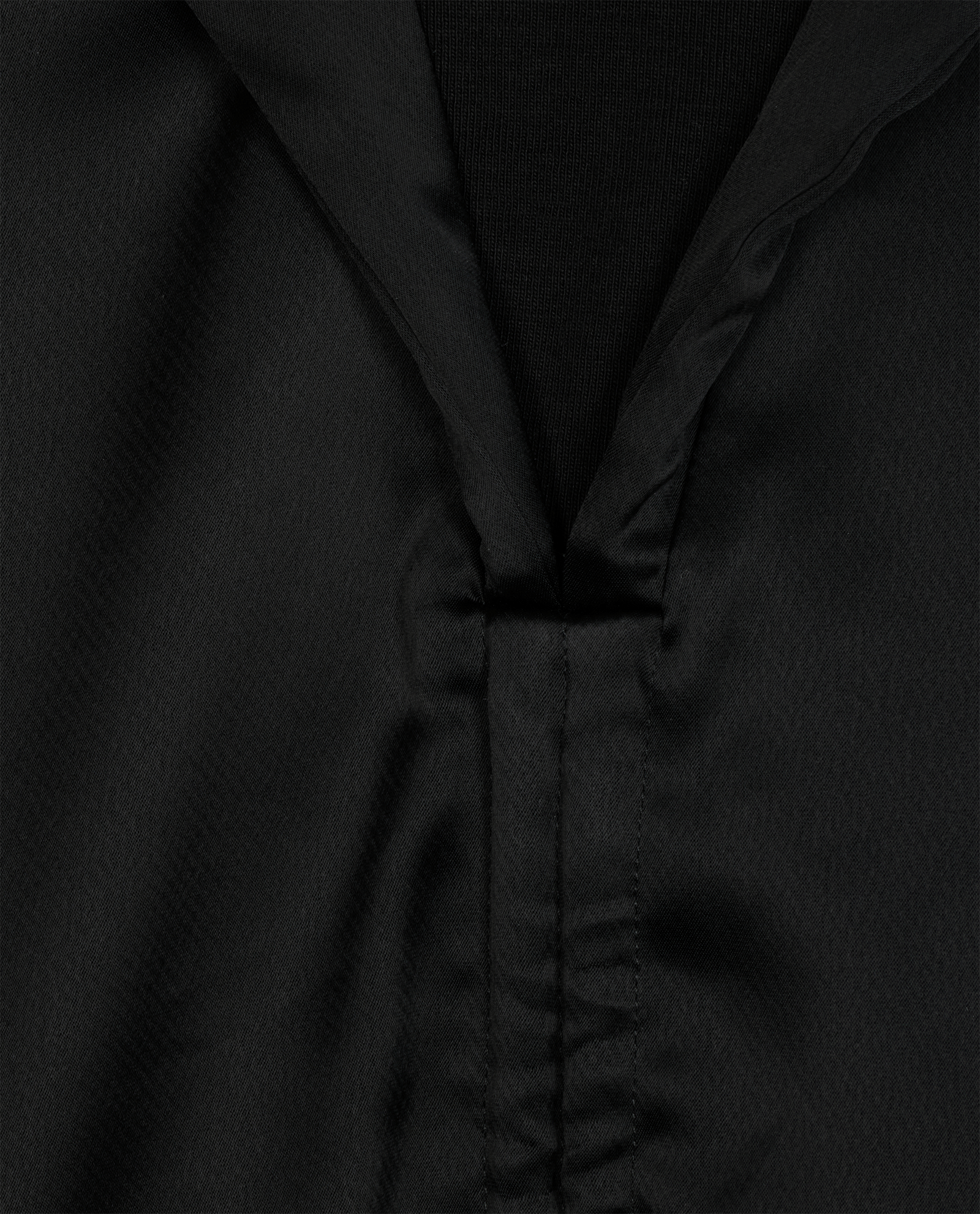 Palm Angels Mock-Neck Hoodie, &pound;120, Clothing, Black, Polyester, Other view