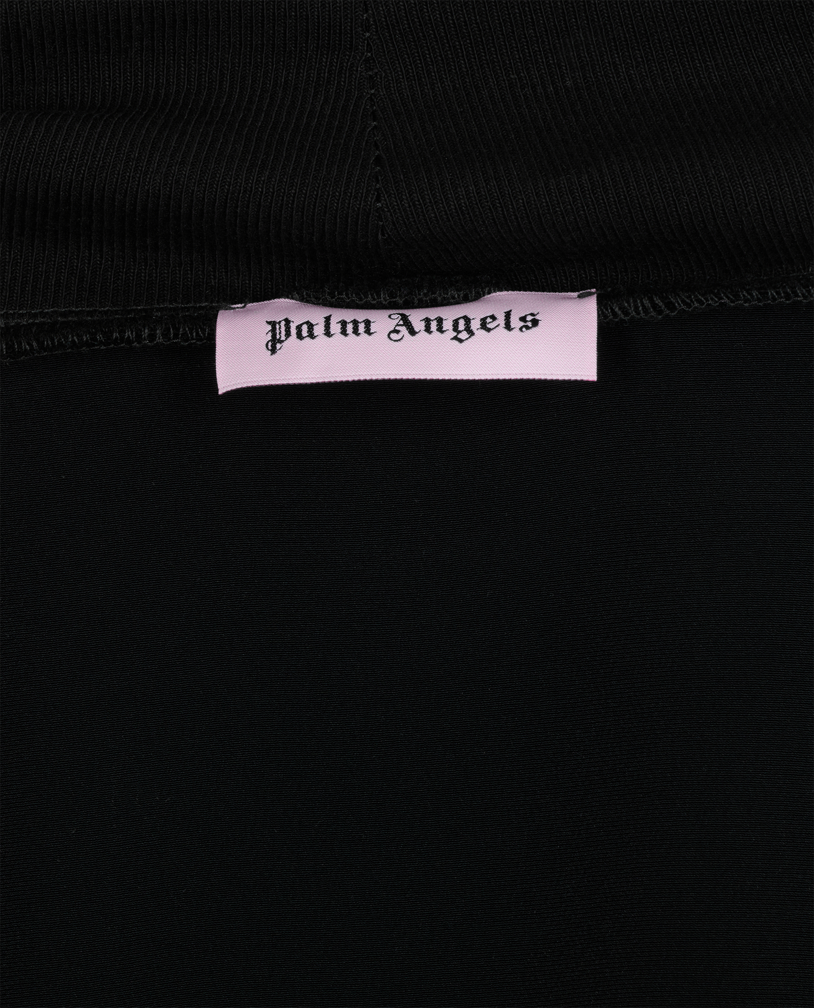 Palm Angels Mock-Neck Hoodie, &pound;120, Clothing, Black, Polyester, Other view