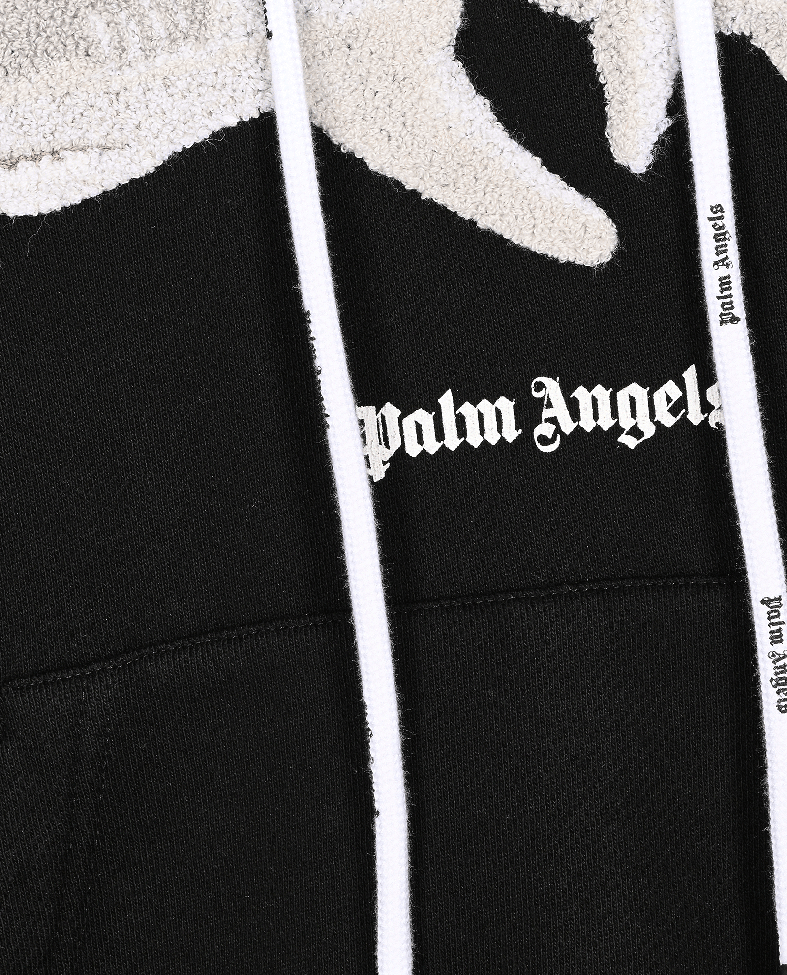 Palm Angels White Shark Hoodie, &pound;150, Clothing, Black, Cotton, Other view