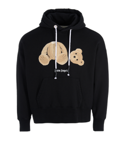 Palm Angels Bear Hoodie, Mens, Cotton, Black, Sz S, 3*