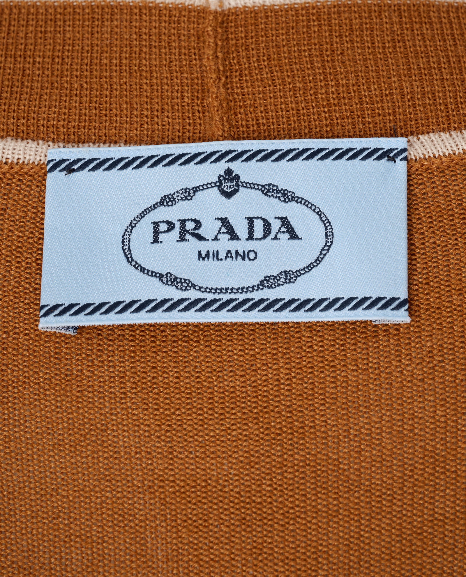 Prada V-Neck Cardigan, &pound;180, Clothing, Tan, Wool, Other view