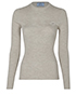 Prada Crew Neck Ribbed Knit Sweater, front view