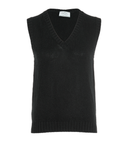 Prada Knit Gilet, Wool, Black, UK12, 2*