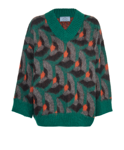 Prada Jumper, Mohair, Multi, Sz 42, 3*