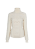 Prada Knitted Peplum Turtleneck, front view