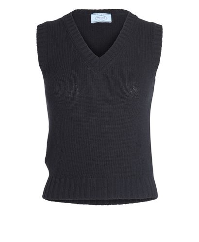 Prada V-Neck Knit Vest, front view