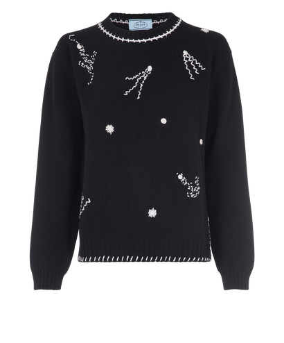 Prada Embroidered Jumper, front view