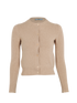 Prada Round-Neck Cardigan, &pound;195, Clothing, Beige, Cashmere/Wool, Front view