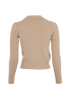 Prada Round-Neck Cardigan, &pound;195, Clothing, Beige, Cashmere/Wool, Back view