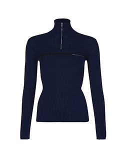 1*1様 PRADA SPORT zip up top ネイビー Navy Stretch Technical Fabric Zipper Sweatshirt | PRADA