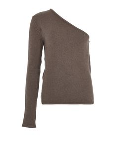 Rick Owens Gery Asymmetric Jumper, Cashmere, Brown, Sz M, 2*