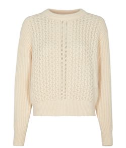 See By Chloé Textured Blend Knit Jumper, Beige, S, 3*, XY