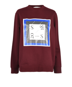 Self-Portrait Burgundy Jumper, Cotton, Red, Sz L, 3*