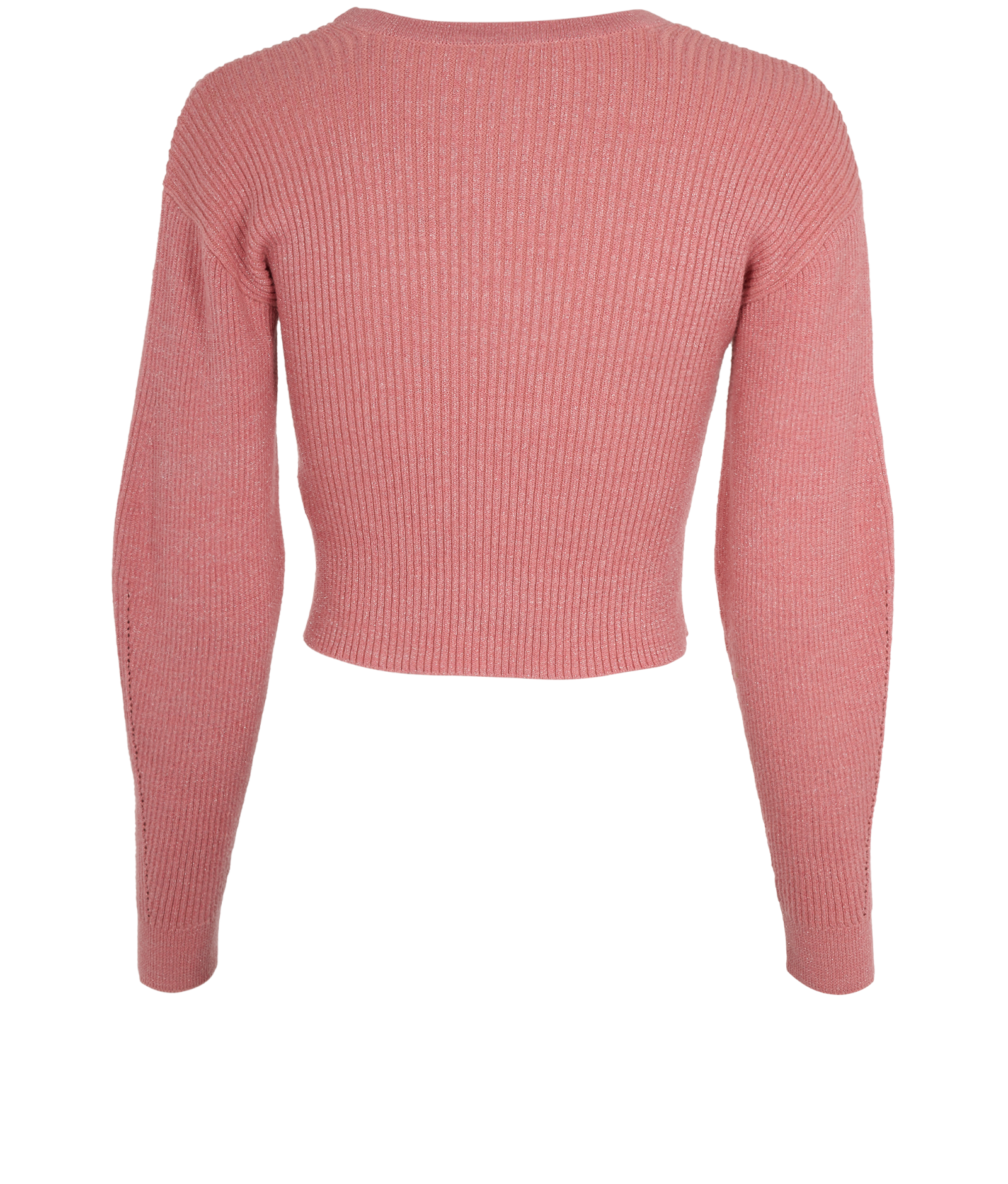 Self Portrait Cropped Jumper, &pound;70, Clothing, Pink, Cotton, Back view