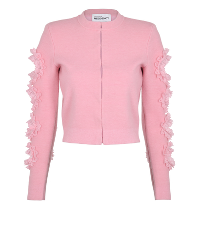 Self-Portrait x Christopher Cardigan, &pound;180, Clothing, Pink, Polyester, Front view