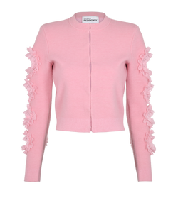 Self-Portrait x Christopher Cardigan, Poly, Pink, Sz S, 2*
