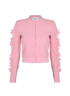 Self-Portrait x Christopher Cardigan, &pound;180, Clothing, Pink, Polyester, Front view