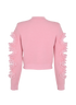 Self-Portrait x Christopher Cardigan, &pound;180, Clothing, Pink, Polyester, Back view