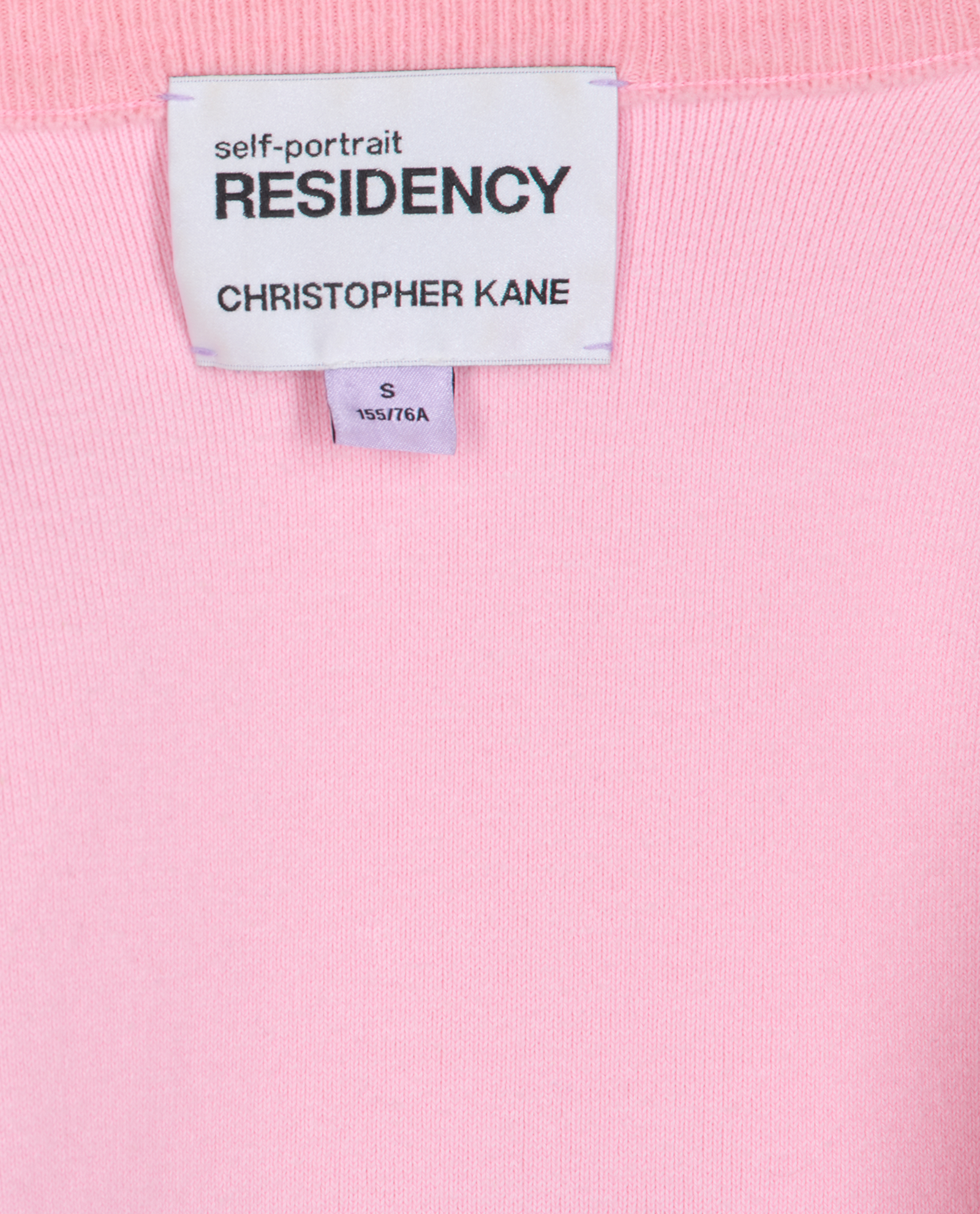Self-Portrait x Christopher Cardigan, &pound;180, Clothing, Pink, Polyester, Other view