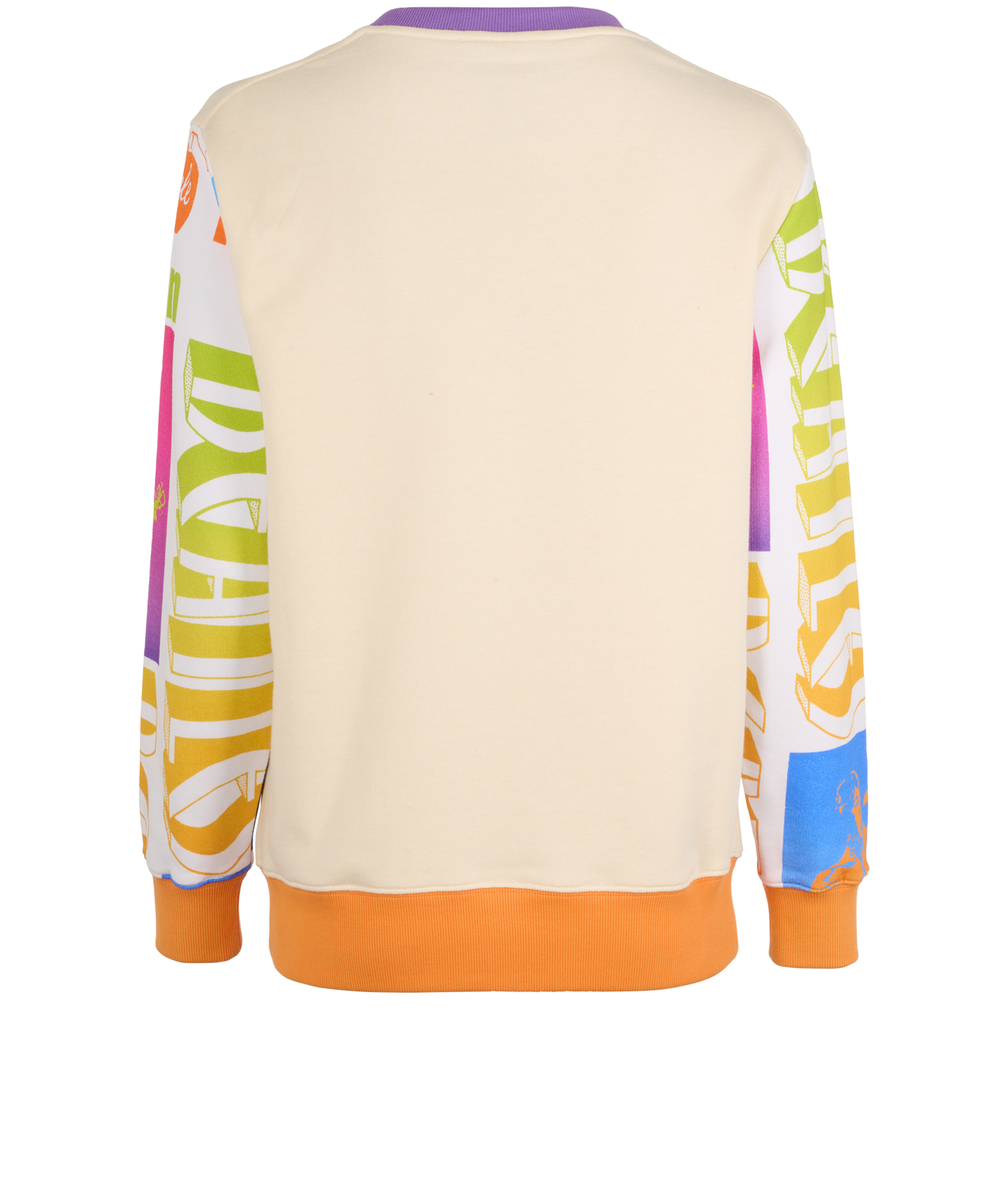 Stella McCartney The Beatles Sweatshirt, &pound;150, Clothing, Cream/Pink/Purple, Cotton, Back view