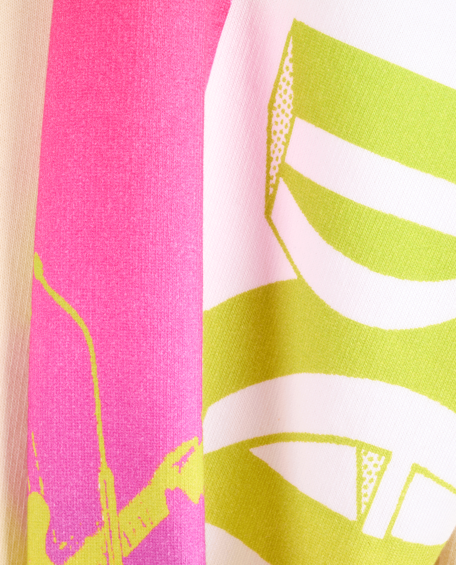 Stella McCartney The Beatles Sweatshirt, &pound;150, Clothing, Cream/Pink/Purple, Cotton, Other view