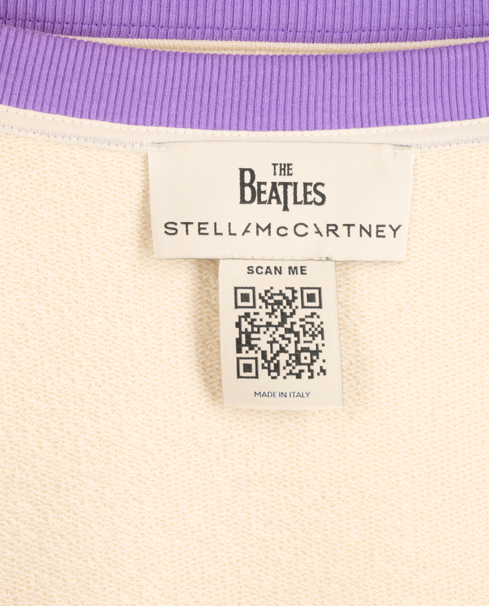 Stella McCartney The Beatles Sweatshirt, &pound;150, Clothing, Cream/Pink/Purple, Cotton, Other view