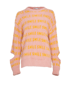 Stella McCartney Logo Sweater, Polyamide, Pink/Orange, UK12, 3*