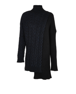 Stella McCartney Long Jumper, wool, Black/Blue, UK14, 2*