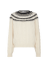 Valentino Foulard Archive Cable-knit Jumper, front view