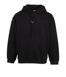 Valentino VLogo Hoodie, Mens, Cotton, Black, Sz L, 3*