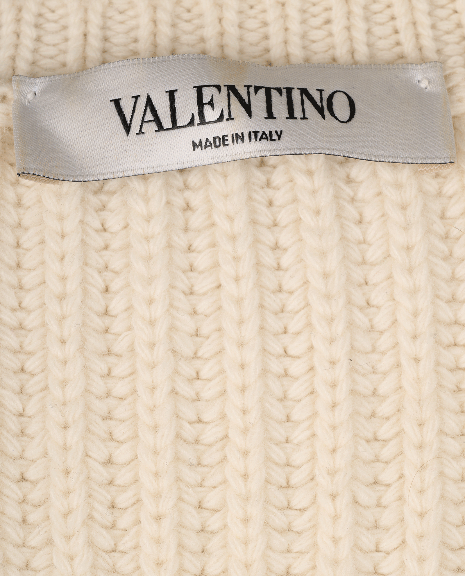 Valentino Ribbed Cropped Jumper, &pound;195, Clothing, Gold, Wool, Other view