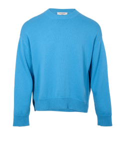 Valentino Crew Neck Jumper, Cashmere, Blue,Sz XL, 2*