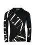 Valentino VLTN Logo Jumper, &pound;195, Clothing, Black, Cotton, Front view