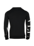 Valentino VLTN Logo Jumper, &pound;195, Clothing, Black, Cotton, Back view