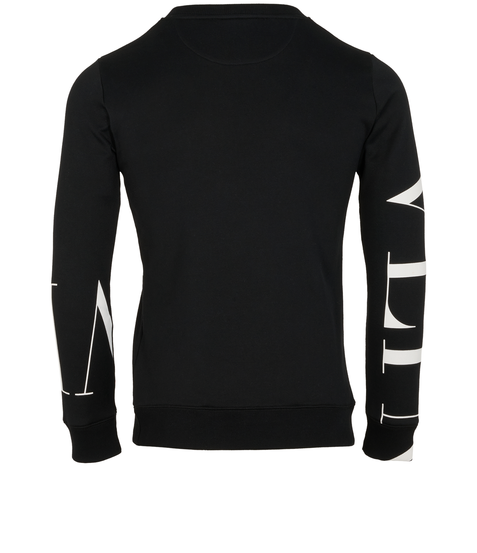 Valentino VLTN Logo Jumper, &pound;195, Clothing, Black, Cotton, Back view