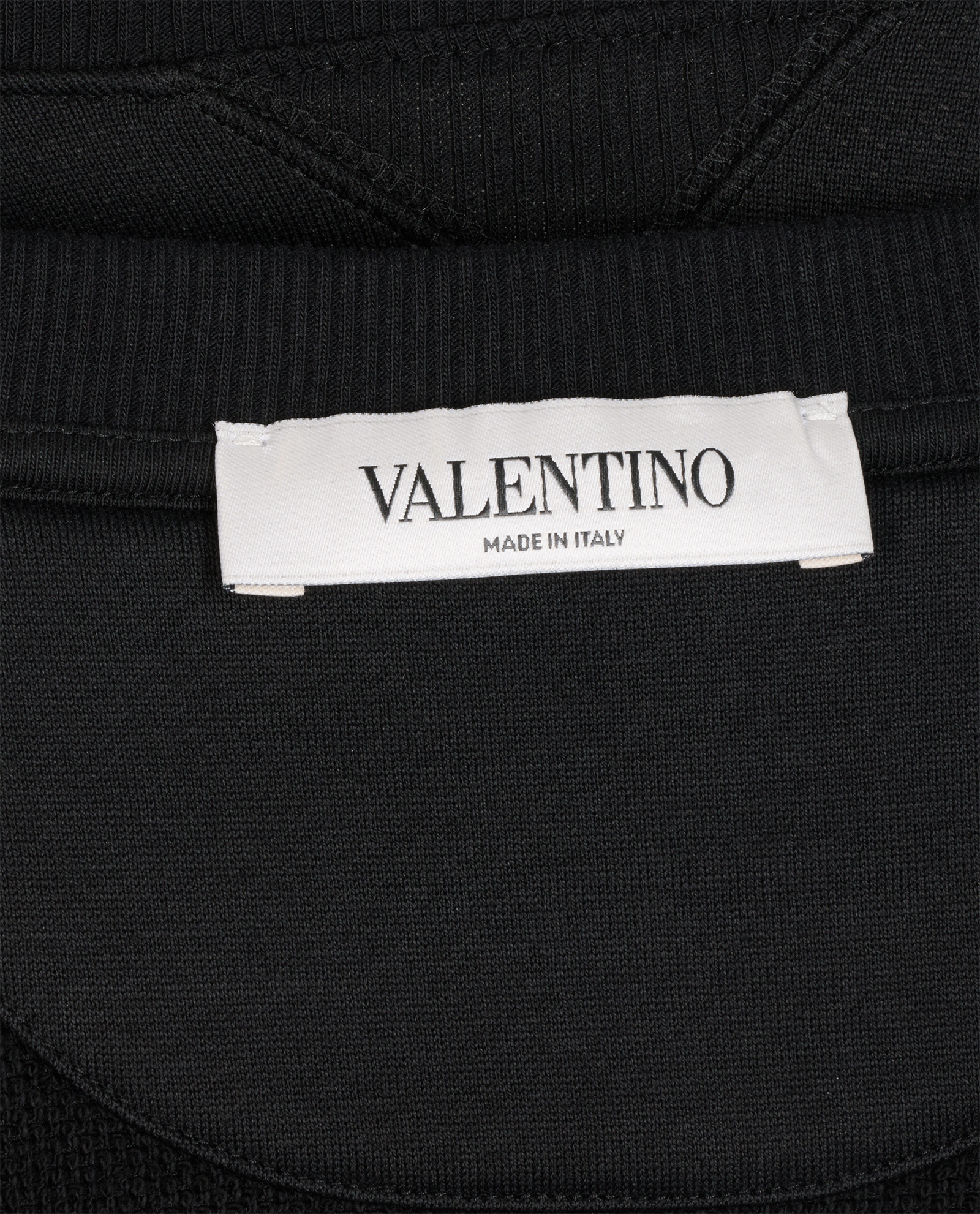 Valentino VLTN Logo Jumper, &pound;195, Clothing, Black, Cotton, Other view