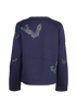 Valentino Butterfly Sweatshirt, &pound;180, Clothing, Blue, Modal, Back view