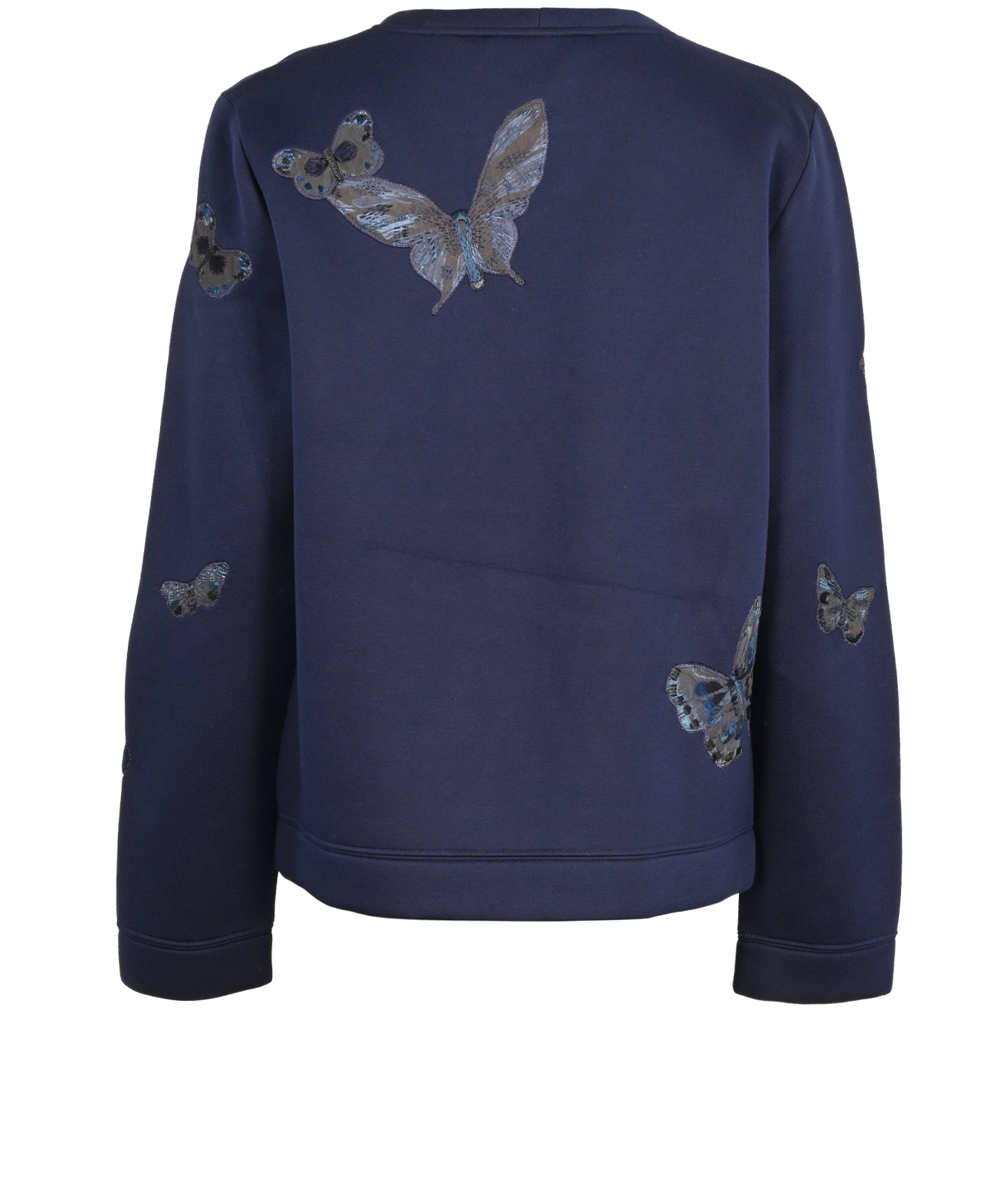 Valentino Butterfly Sweatshirt, &pound;180, Clothing, Blue, Modal, Back view