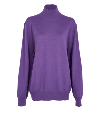 Valentino V Logo Mock Neck Jumper, front view