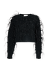Valentino Cropped Feather Jumper, front view