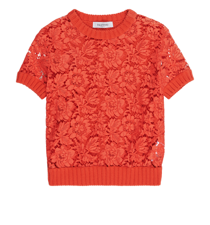 Valentino Short Sleeve Jumper, front view