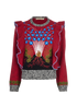 Valentino Volcano Embroidered Jumper, front view