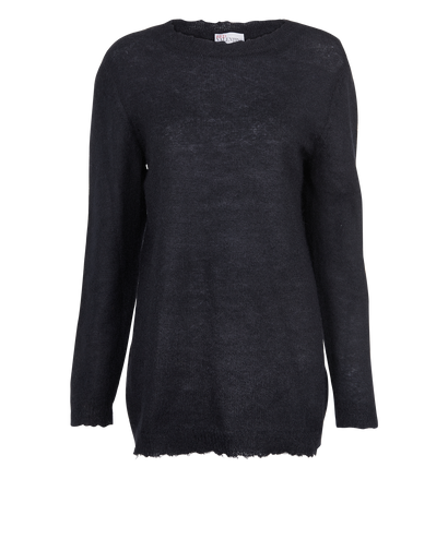 REDValentino Distressed Collar Jumper, front view