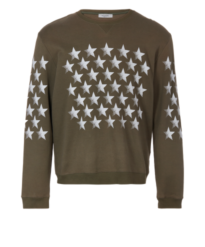 Valentino Mariposa Printed Swearshirt, front view