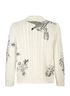 Valentino Flower Embroidered Jumper, back view