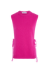Valentino Side Tie Vest, &pound;250, Clothing, Pink, Cashmere, Front view