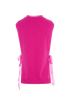 Valentino Side Tie Vest, &pound;250, Clothing, Pink, Cashmere, Back view
